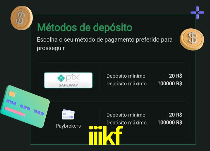 O cassino iiikf oferece uma grande variedade de métodos de pagamento